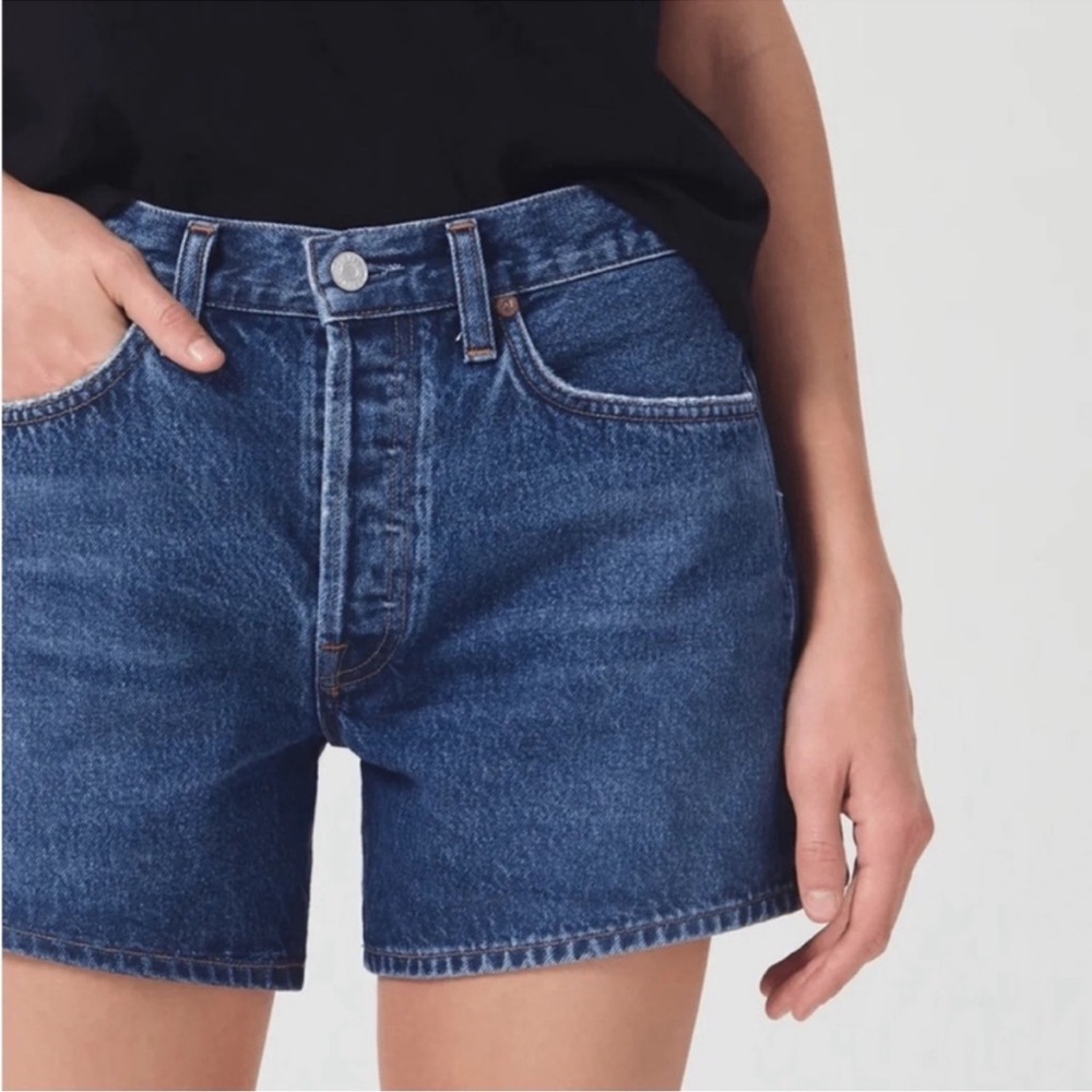 Agolde Parker Long Shorts - Picture 2 of 13